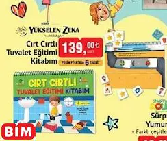 YÜKSELEN ZEKA CIRT CIRTLI TUVALET EĞİTİMİ KİTABIM